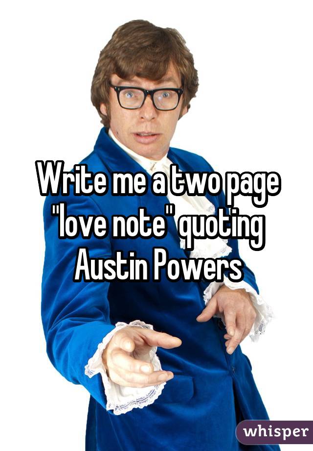 Write me a two page 