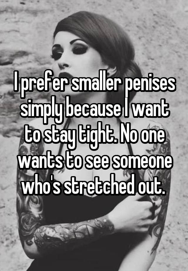 Women Who Prefer Small Penis