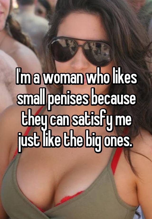 do wives like small penis