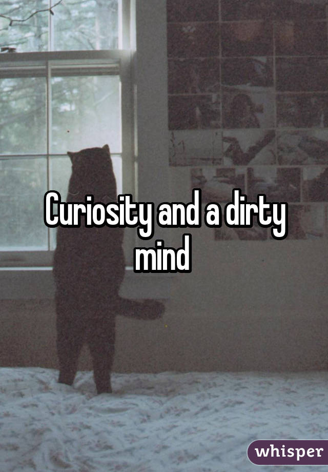 Curiosity and a dirty mind 