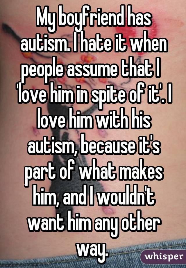 Dating a man with autism